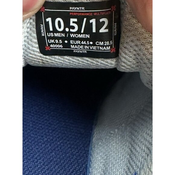 Payntr X 003 Spikeless Golf Shoes Mens 10.5 White Silver Leather Performance - Picture 12 of 12